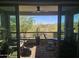 Relaxing outdoor patio with mountain views is accessed through sliding glass doors at 5100 E Rancho Paloma Dr # 1044, Cave Creek, AZ 85331