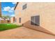 View of a backyard with artificial grass and block wall at 6811 W Aire Libre Ave, Peoria, AZ 85382