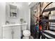 Clean bathroom includes a vanity, toilet, and shower at 809 N 95Th St, Mesa, AZ 85207