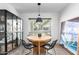 Cozy dining area with modern lighting and views of the outdoor scenery at 8754 E Via De Sereno --, Scottsdale, AZ 85258