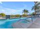 Stunning community pool and spa with waterfall features and beautiful lake views at 945 E Playa Del Norte Dr # 4017, Tempe, AZ 85288