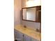 This bathroom has double sinks with a large mirror for easy grooming and shared use at 11596 W Sierra Dawn Blvd # 286, Surprise, AZ 85378