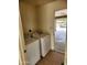 Convenient laundry room with washer and dryer, and easy access to the garage at 124 S Cottonwood St, Chandler, AZ 85225