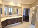 Elegant bathroom features dual sinks with a spacious vanity and ample counter space at 1348 E Los Arboles Dr, Tempe, AZ 85284