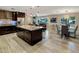 A spacious kitchen featuring a large island, stainless steel appliances, and an open floor plan at 13631 N Canterbury Dr, Phoenix, AZ 85023