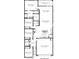 Detailed floor plan of the home featuring 4 bedrooms, a kitchen, and a two-car garage at 1366 W Hess Ave, Coolidge, AZ 85128