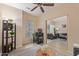 Functional home office space featuring neutral walls, modern furnishings, and a bright window at 17128 E Kensington Pl, Fountain Hills, AZ 85268