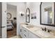 Bathroom with double sinks and access to the main bedroom at 21397 N 78Th St, Scottsdale, AZ 85255
