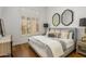 Cozy bedroom with plush bedding, shutters, and natural light at 21397 N 78Th St, Scottsdale, AZ 85255