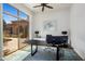 Bright home office with a large window and sleek, modern furniture at 21397 N 78Th St, Scottsdale, AZ 85255