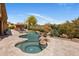 Outdoor pool with a spa and plenty of lounge seating and desert landscaping at 21397 N 78Th St, Scottsdale, AZ 85255