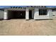 Exterior view of a single Gathering home featuring a two-car garage with unfinished roof at 2356 E Spur Dr, San Tan Valley, AZ 85140