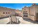 Relaxing patio with a built-in fireplace and comfortable seating area with view at 38065 N Cave Creek Rd # 9, Cave Creek, AZ 85331