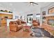 Open-concept living room seamlessly connects to the kitchen and backyard, offering ample natural light at 4607 E Sierra Sunset Trl, Cave Creek, AZ 85331