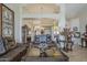 Spacious living room showcasing an open floor plan, high ceilings, and stylish furniture at 5900 W Orchid Ln, Chandler, AZ 85226