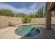 Inviting swimming pool surrounded by lush greenery, providing a private outdoor oasis at 5900 W Orchid Ln, Chandler, AZ 85226