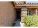 Charming front entrance with a neatly landscaped walkway and a welcoming door at 672 S Porter St, Gilbert, AZ 85296