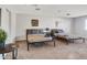 Spacious bedroom with two beds, carpeted floor, and simple decor at 7520 E Papago Dr, Scottsdale, AZ 85257