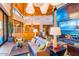 Comfortable lobby features elegant decor, cozy seating, and a contemporary fireplace at 10350 E Texas Ave, Mesa, AZ 85212