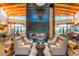 Inviting lobby features stylish seating around a modern fireplace, perfect for relaxing with guests at 10350 E Texas Ave, Mesa, AZ 85212
