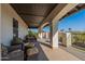 Relaxing balcony featuring comfortable seating and stunning mountain views at 1234 E Claire Dr, Phoenix, AZ 85022