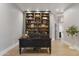 Cozy home office features custom bookshelves and an executive desk at 1500 N Crismon Rd, Mesa, AZ 85207