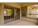 This outdoor balcony features concrete floors and overlooks lush greenery, offering a tranquil retreat at 19700 N 76Th St # 2101, Scottsdale, AZ 85255