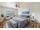 Serene main bedroom with plush bedding, natural light, and elegant decor at 19700 N 76Th St # 2169, Scottsdale, AZ 85255