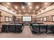 Enjoy movies in this theater room featuring comfortable seating, a projector, and wall decor at 19777 N 76Th St # 1131, Scottsdale, AZ 85255