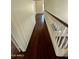 Second story hallway featuring wood flooring and a wood and white railing at 2074 N 109Th N Ave, Avondale, AZ 85392