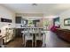 Charming kitchen and dining space featuring stainless steel appliances and ample cabinet space at 2106 E La Vieve Ln, Tempe, AZ 85284