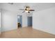 Clean bedroom with an open bathroom at 3122 W Dunbar Dr, Phoenix, AZ 85041