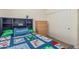 Bedroom with carpet, a window, blinds, a bed and a closet at 3528 E Tonto Dr, Gilbert, AZ 85298