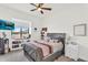 Bedroom showcases a cozy reading nook by the window with outdoor desert views at 35280 N Bell Rd, Queen Creek, AZ 85144