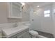 Contemporary bathroom with a sleek vanity, shower, and modern fixtures at 4201 N 35Th St, Phoenix, AZ 85018