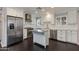 Modern kitchen featuring stainless steel appliances, white cabinetry, and a center island at 4201 N 35Th St, Phoenix, AZ 85018