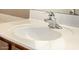 Close up view of the bathroom sink, faucet and light-colored counters at 4212 W Jason Dr, Glendale, AZ 85308