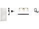 Collection of various finishes, including doors, handles, lighting, and faucet at 7674 W Rowel Rd, Peoria, AZ 85383