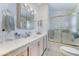 Clean bathroom features a combination shower and bathtub, plus a vanity at 111 S Greenfield Rd # 670, Mesa, AZ 85206