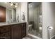 The bathroom features a walk-in shower and granite countertops at 11935 E Casitas Del Rio Dr, Scottsdale, AZ 85255