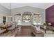Spacious living room with high ceilings, hardwood floors, and lots of natural light at 1405 W Caribbean Ln, Phoenix, AZ 85023