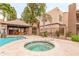 Community hot tub, pool, cabana and landscaping for community relaxation at 14145 N 92Nd St # 1158, Scottsdale, AZ 85260