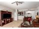 Open concept living room that flows into the kitchen and dining area at 14145 N 92Nd St # 1158, Scottsdale, AZ 85260