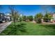 Lush green space with manicured lawns and walking paths at 15024 N 142Nd Ln, Surprise, AZ 85379