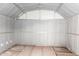 Empty shed interior providing flexible storage solutions and potential customization at 17411 N 36Th St, Phoenix, AZ 85032