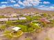 Aerial view of community park showcasing lush landscaping, ramadas, desert views, and open spaces at 31020 N 5Th St, Phoenix, AZ 85085