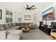 A cozy living room featuring a plush sectional sofa, a stylish coffee table, and ample natural light for relaxation at 31020 N 5Th St, Phoenix, AZ 85085