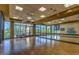 Dance and yoga studio featuring mirrors, barre, hardwood floors, scenic views, and lots of natural light at 33269 N 73Rd Pl, Scottsdale, AZ 85266