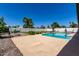 Beautiful backyard pool with patio and well-maintained landscaping, perfect for outdoor entertaining at 3516 W Brown St, Phoenix, AZ 85051