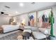 Bright main bedroom with modern decor and art at 5975 E Larkspur Dr, Scottsdale, AZ 85254